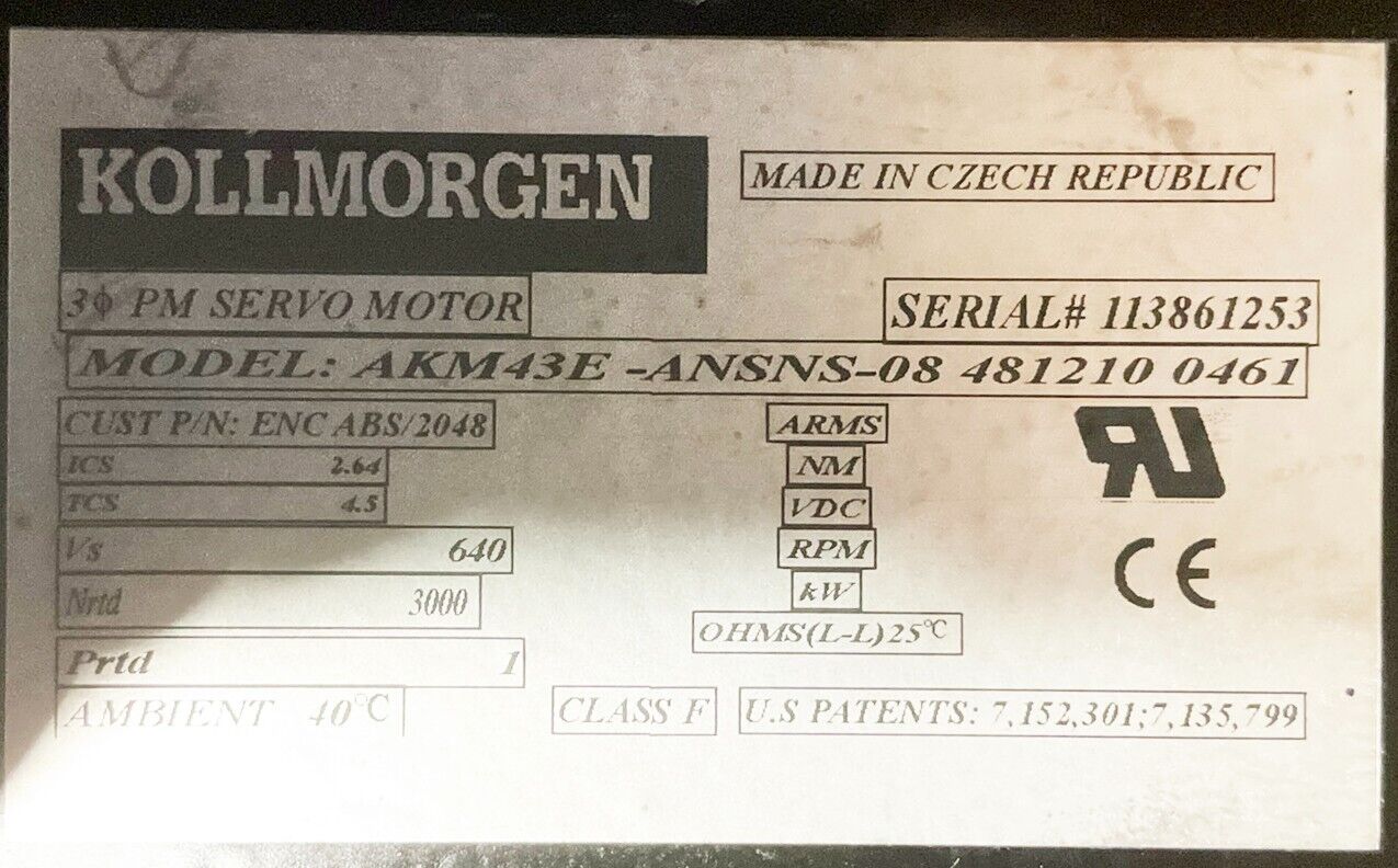 Kollmorgen AKM43E-ANSNS-08-481210 0461 - Image 3