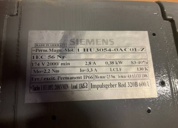 SIEMENS 1HU3054-0AC01-Z * 1 YEAR WARRANTY* - Image 3