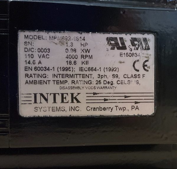 INTEK MPM 892-1814 - Image 3