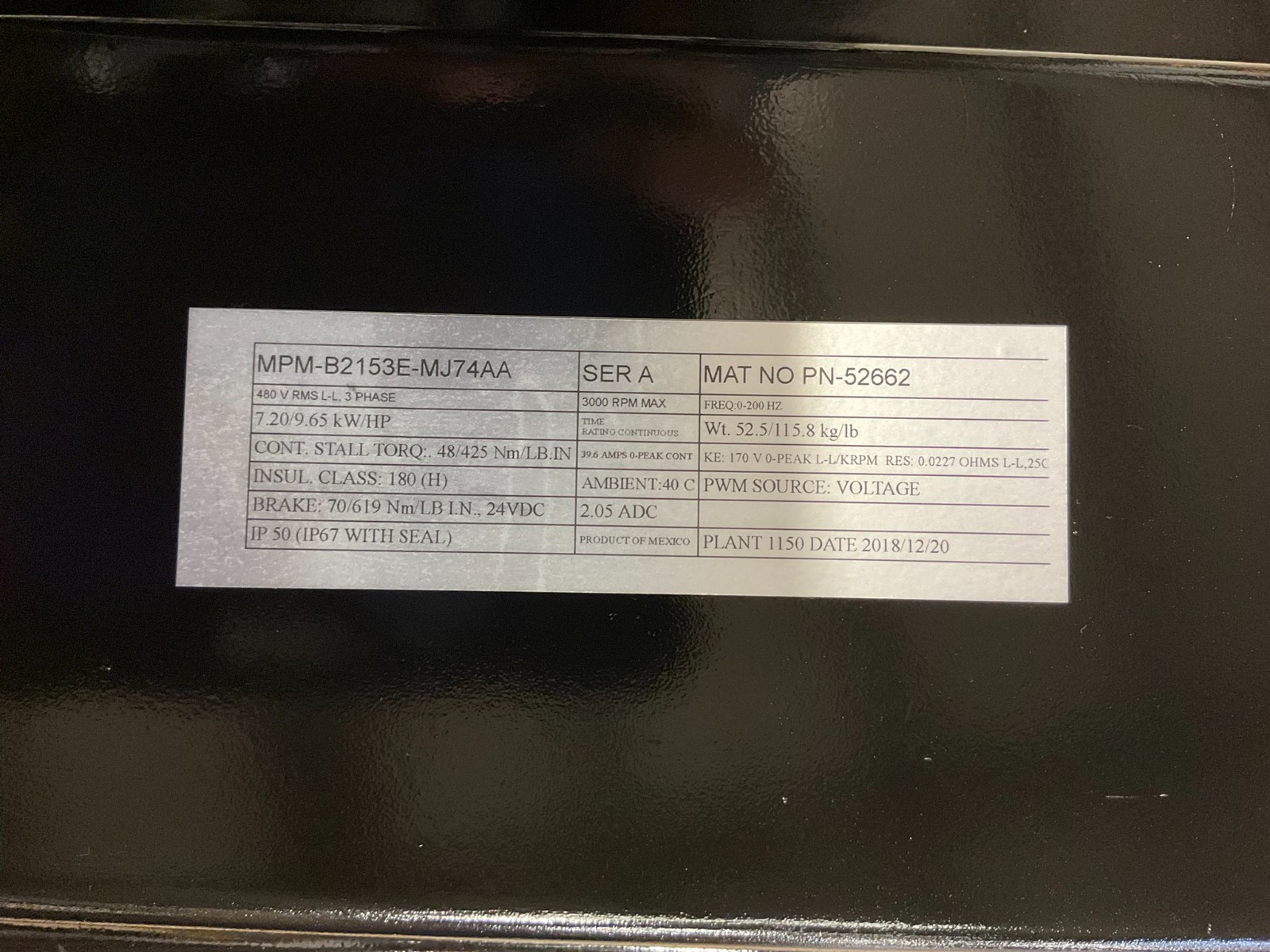 Allen-Bradley MPM-B2153E-MJ14AA *1 YEAR WARRANTY* - Image 3