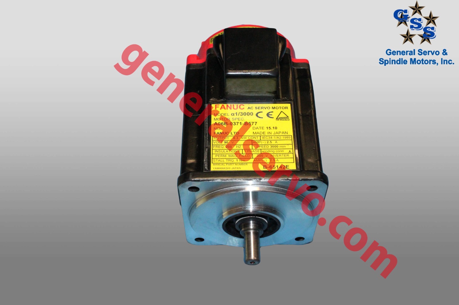 Fanuc A06B-0371-B577 AC MOTOR A1/3000 I64 STRAIGHT *1 YEAR WARRANTY* - Image 2