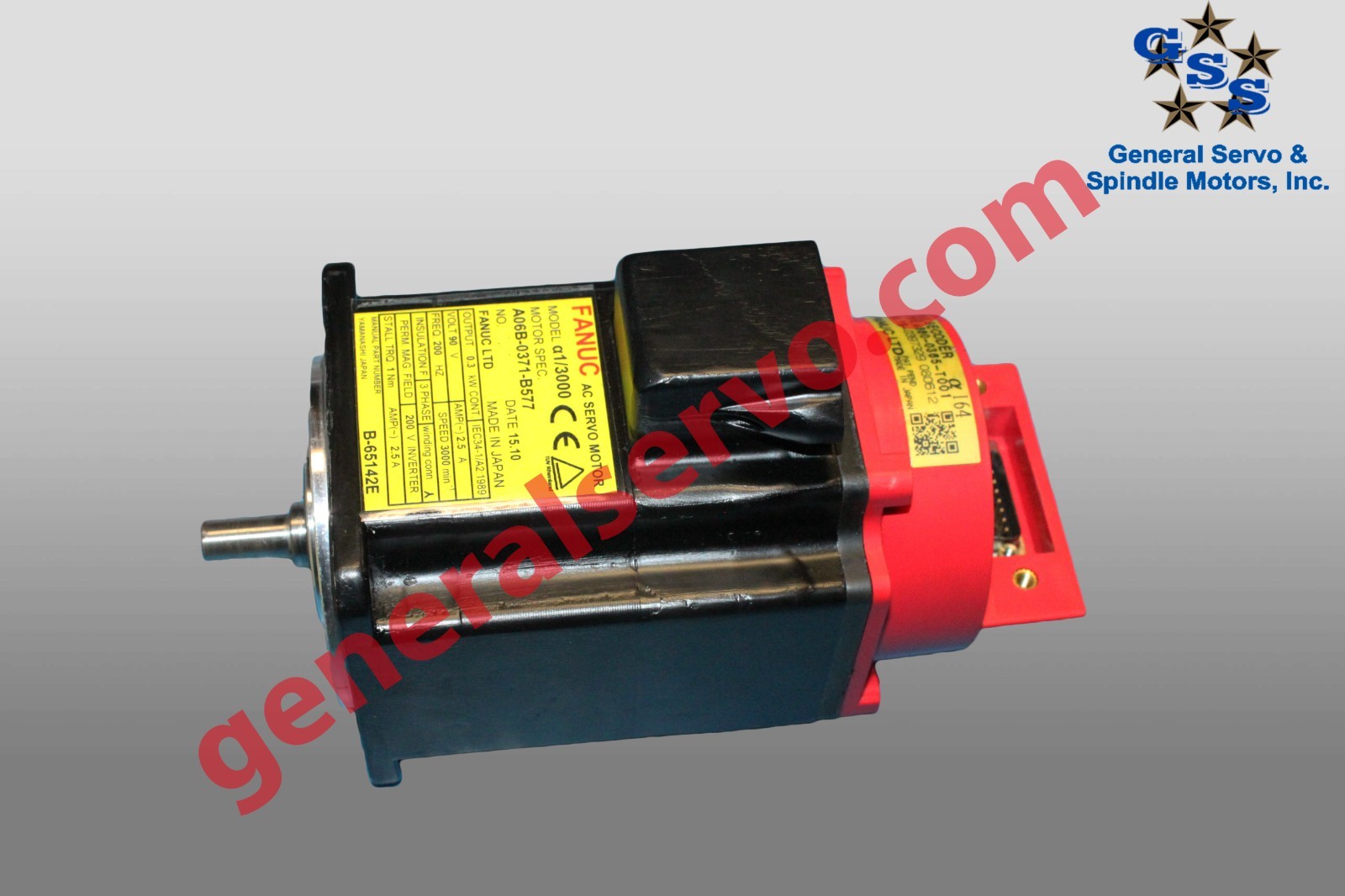 Fanuc A06B-0371-B577 AC MOTOR A1/3000 I64 STRAIGHT *1 YEAR WARRANTY*