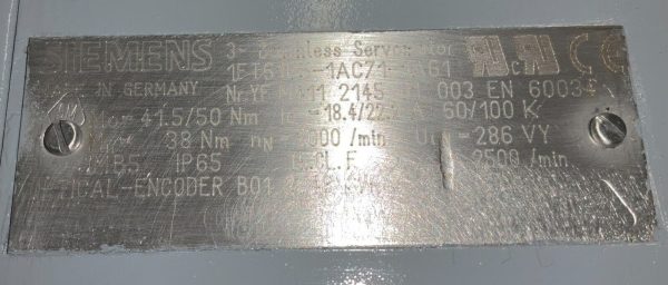 Siemens 1FT6105-1AC71-1AG1 * 1 YEAR WARRANTY* - Image 4
