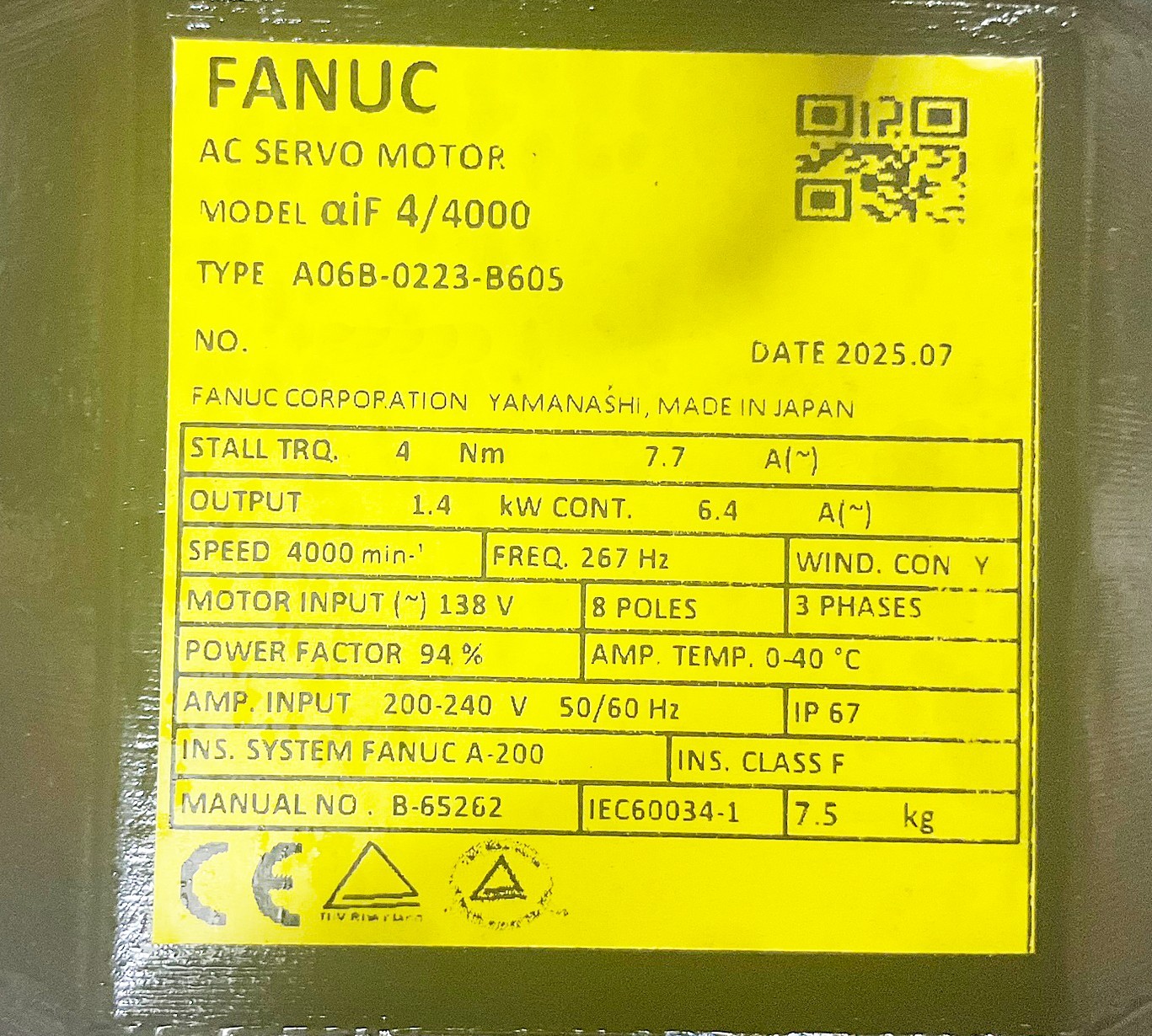Fanuc A06B-0223-B605 AC SERVO *1 YEAR WARRANTY* - Image 3